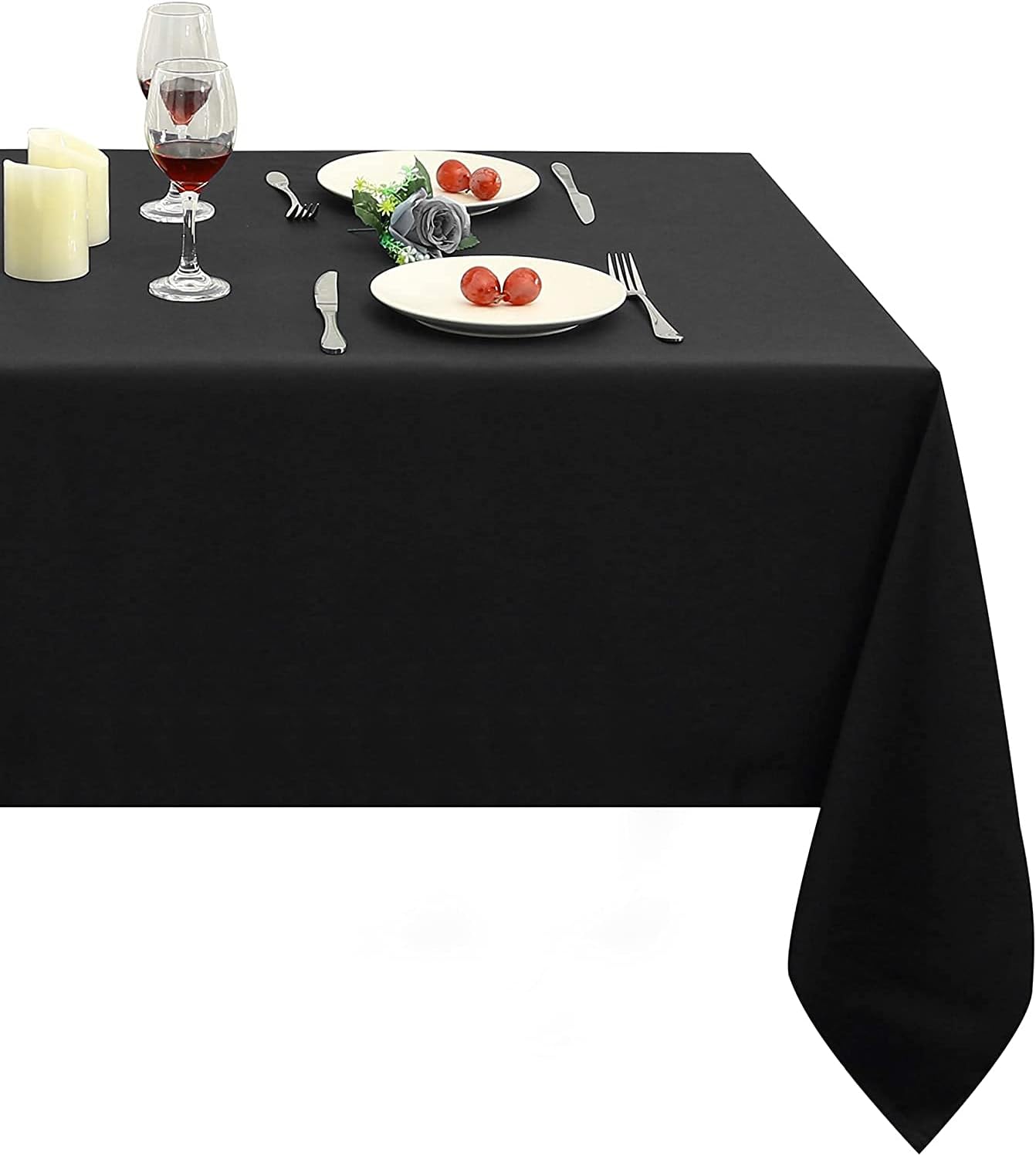 Obstal – Mantel rectangular a prueba de derrames de aceite, impermeable, mantel de microfibra decorativo, para uso en exteriores e interiores
