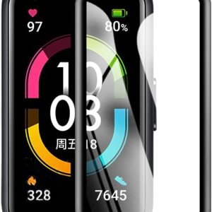 PORRVDP Protector de pantalla curvado 3D para Huawei Band 7 (2022), paquete de 3 películas protectoras suaves para reloj inteligente (no vidrio PORRVDP Protector de pantalla curvado 3D para Huawei Band 7 (2022), paquete de 3 películas protectoras suaves para reloj inteligente (no vidrio