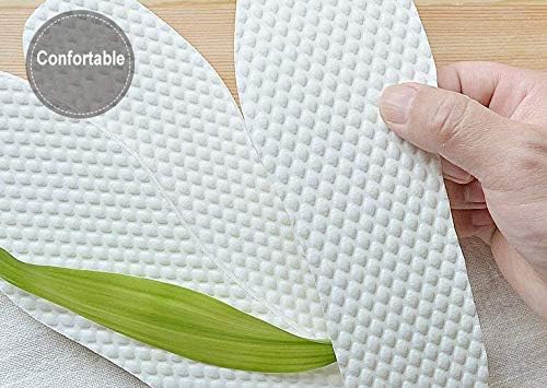 10 pares de plantillas transpirables y delgadas plantillas de longitud completa para zapatos, Blanco