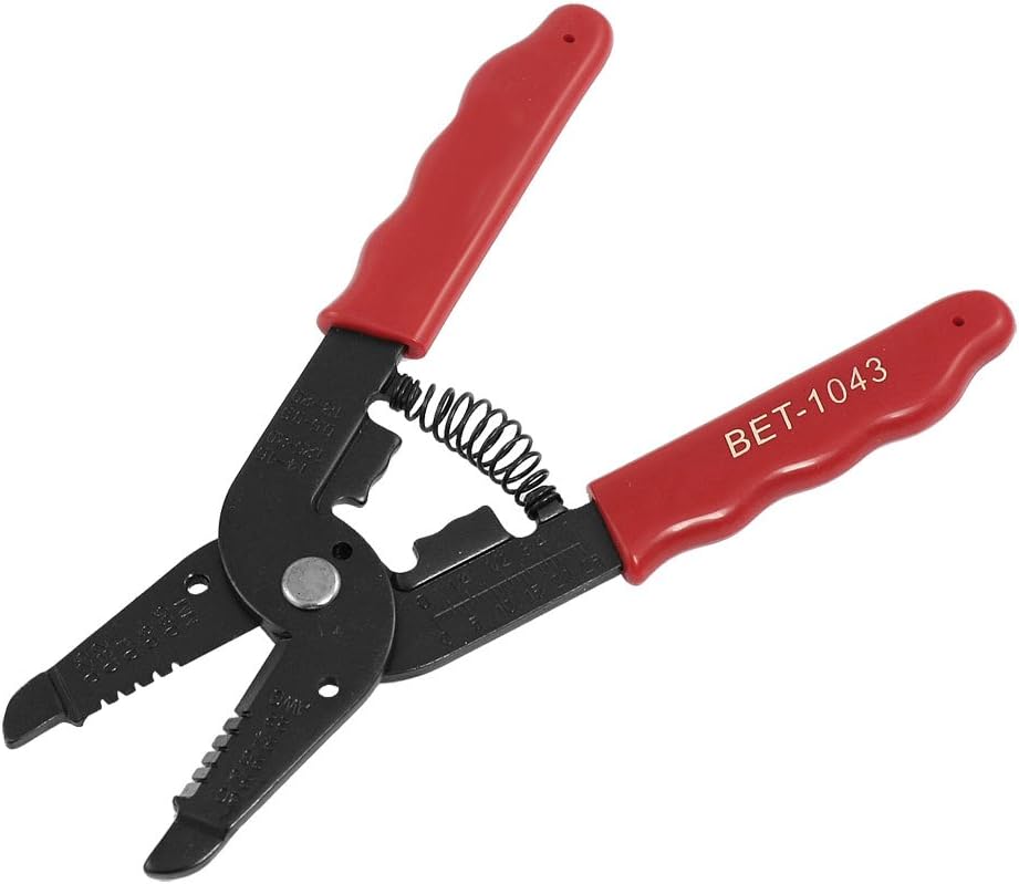 IIVVERR Alicates de corte de alambre eléctrico de cobre de 6.3 pulgadas, 30-22 AWG, rojo y negro (6.3 ’30-22 AWG Cable de cobre eléctrico pelacables