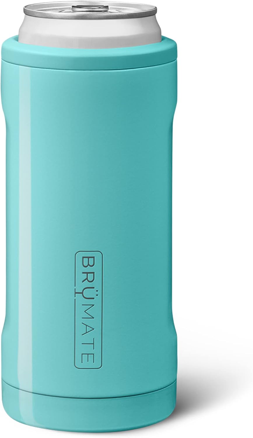 BrüMate Hopsulator Slim – Enfriador de latas aislado, para latas delgadas de 12 onzas, soporte para bebidas de acero inoxidable aislado, para