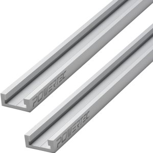 POWERTEC 71566-P2 Inglete de aluminio T-Track, 32 pulgadas, 2 PK POWERTEC 71566-P2 Inglete de aluminio T-Track, 32 pulgadas, 2 PK