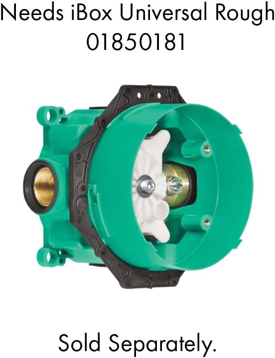 hansgrohe Ecostat Classic Upgrade Easy Control 15404821 – Válvula de ducha de equilibrio de presión de 7 pulgadas de ancho, acabado de níquel