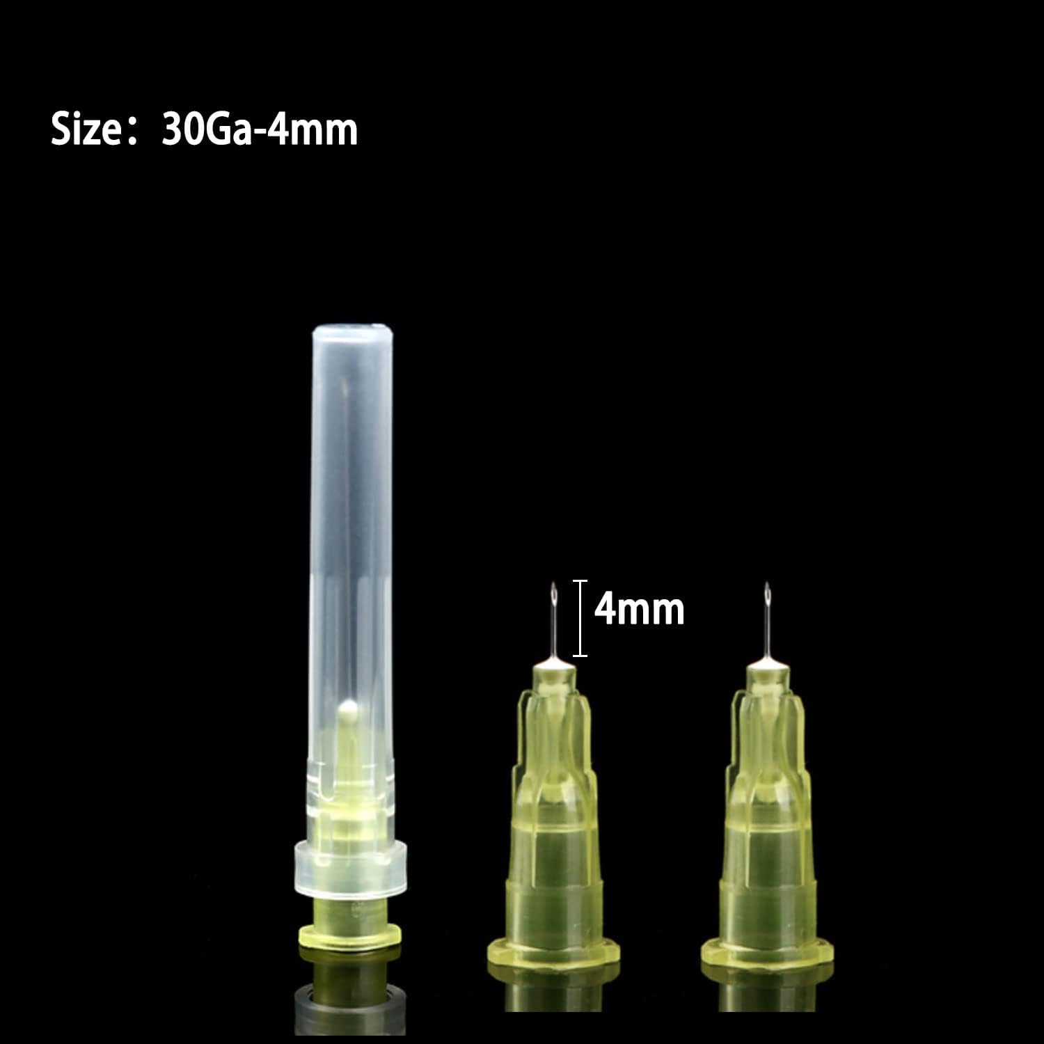 Aguja desechable Luer Lock 30Ga 0.157 in 100Pack (30Ga-0.157 in)