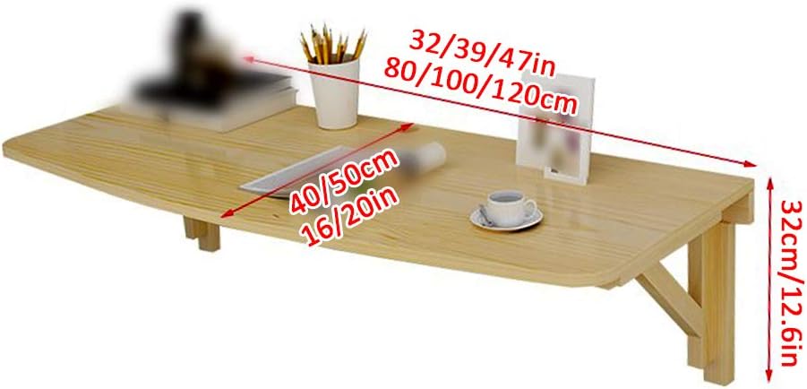 Mesa plegable de madera de pino maciza para niños, multifunción, mesa flotante para comedor, banco de trabajo, diseño de arco, con accesorios, color