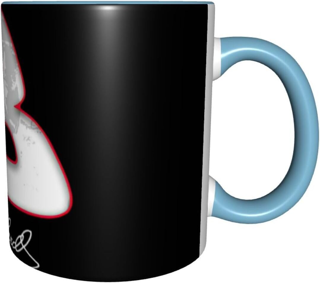 Dale Racer Earnhardt Racing Champion – Tazas de café de cerámica con logotipo para oficina, hogar, regalo, té, bebidas calientes, 12 onzas