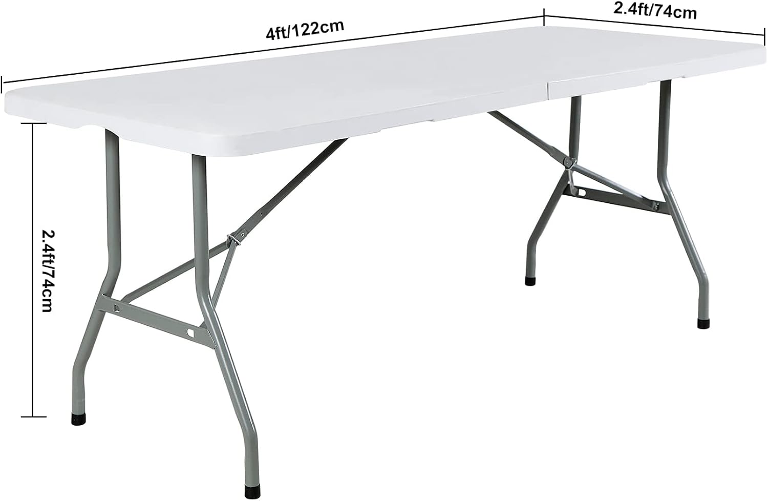 FORLIFE – Fundasmanteles de elastano, de ajuste universal para mesas rectangulares de 4 pies, para patios, bodas, banquetes, fiestas (4 pies,