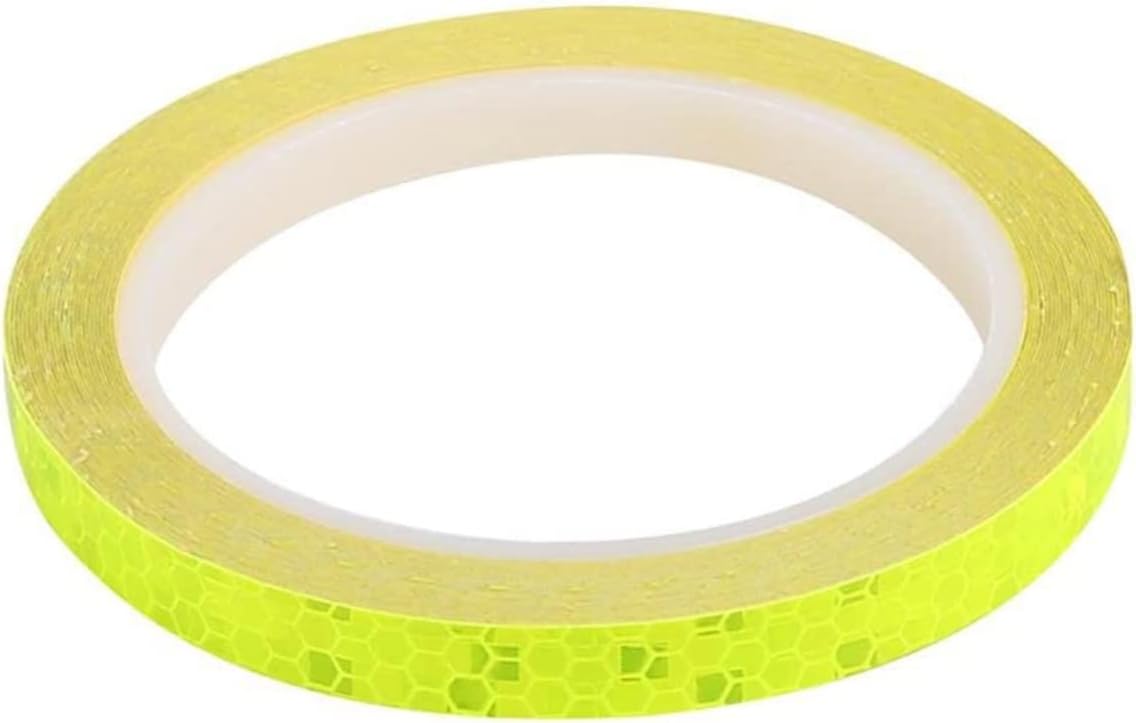 XJKLBYQ Reflectores de bicicleta Tira reflectante para bicicleta, cinta adhesiva fluorescente para ciclismo, decoración de seguridad, cinta