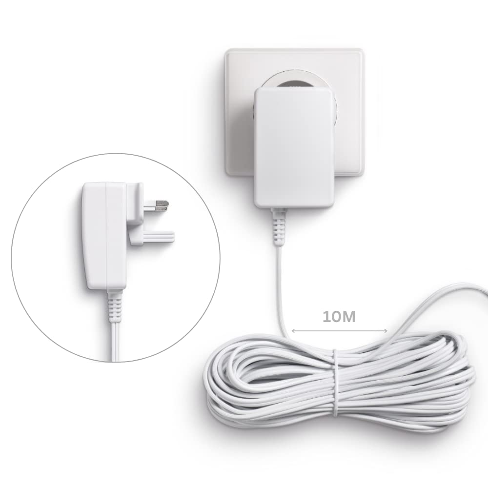 Netatmo Transformador enchufable modelo # NDB-Acc-Pit para el timbre de video  El cable de 32.8 ft proporciona una fácil instalación del timbre de