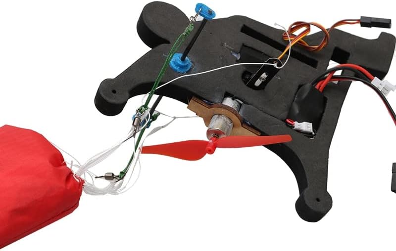1 juego de parapente eléctrico a control remoto PNP kit interior mini acrobacias aéreas parapente paramotor volador con motor cepillado (color
