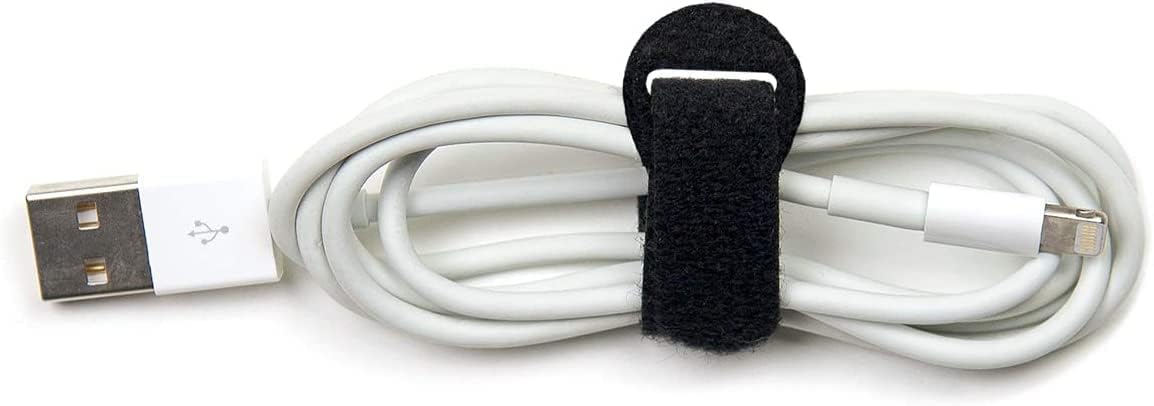 50 bridas reutilizables  Correas de cable multiusos, correas de sujeción utilizadas para auriculares, teléfonos 1 (zhadai-1)
