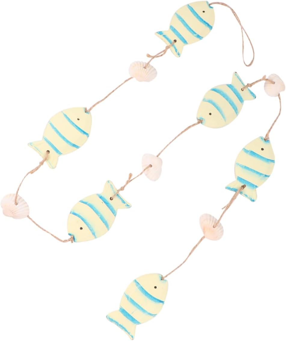 Garneck 3 piezas de decoraciones para salas de casa de madera adornos de casa mini adorno de playa decoración de puerta para el hogar, decoración de