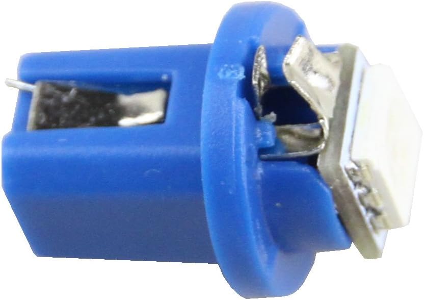 NSLUMO Bombillas para velocímetro, 10 unidades, color azul, T5, B8.5D, 5050, 1SMD, 1SMD, panel de instrumentos, 12 V