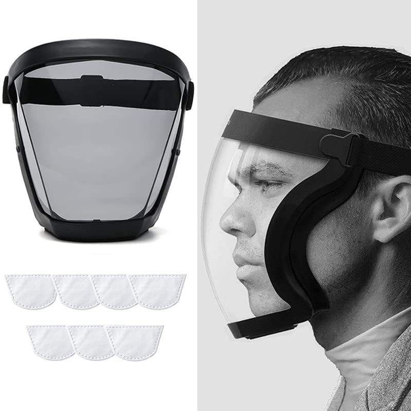 Máscara de protección facial antivaho de alta definición para adultos (color blanco)