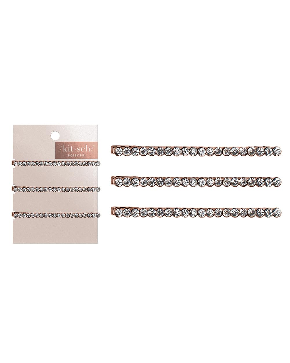 Kitsch Horquillas decorativas para el cabello con diamantes de imitación, accesorios para el cabello con diamantes de imitación para mujer, pinzas