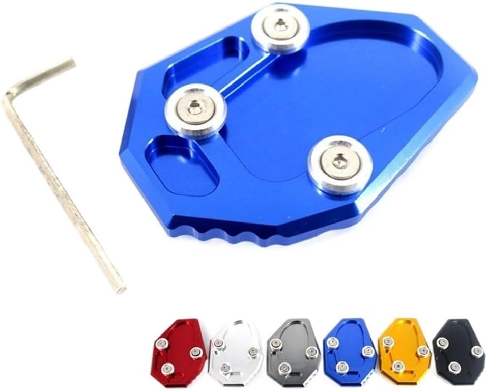Motorcycle Side Stand pad Motorcycle Kickstand Foot Side Stand Extension Pad Support Plate Enlarge for Y&AMAHA YZF MT-07 MT07 FZ07 XJ6 XJ6N FZ6 FZ6R