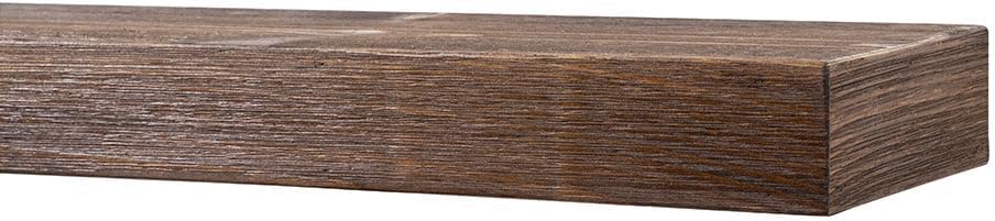 Modern Ember Vara – Estantería de madera flotante provincial de 54 pulgadas  3 pulgadas de altura  variaciones en el grano y el desgaste natural
