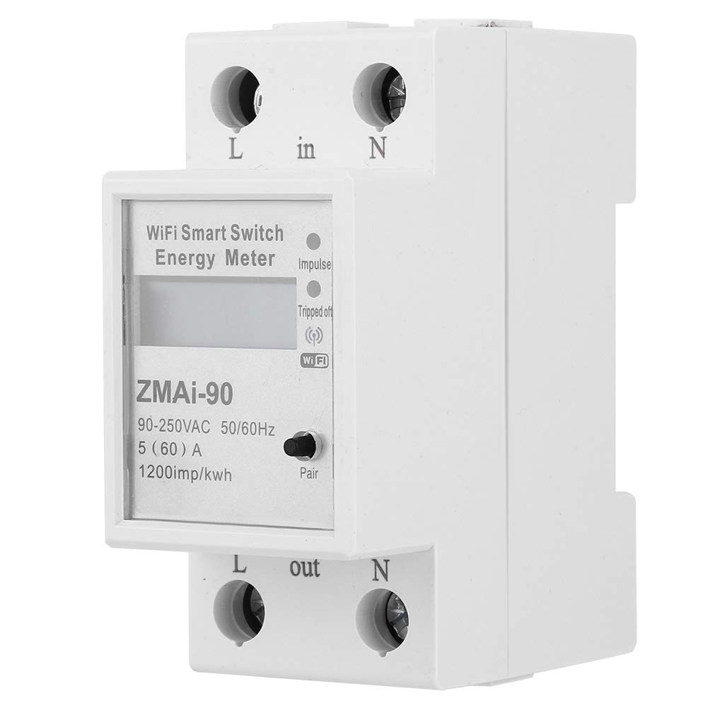 Probadores de voltaje, Medidor de Energía ZMAi-90, Probador de circuito electrónico de alambre KWh Control remoto LCD Interruptor de medición