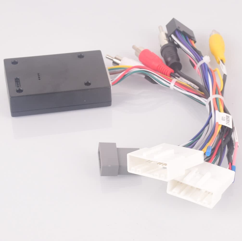 Radio coche estéreo cableado arnés cable Android 16pin para Nissan Qashqai j11 X-Trail Tiida 2014 2015 2016 7Z11C