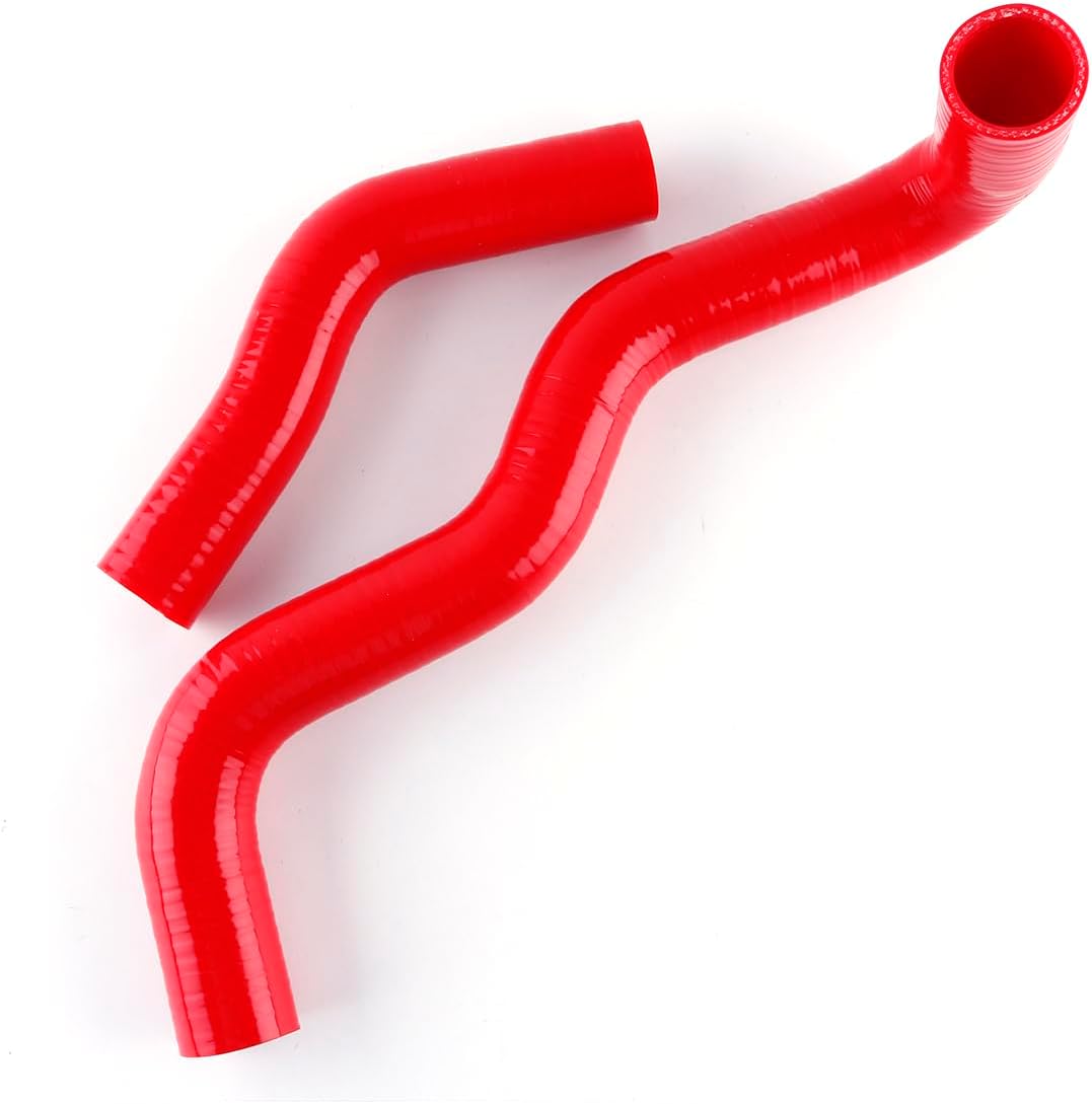 JOIUYOLJ Kit de manguera de radiador de silicona de 3 capas compatible con Toyota Hilux LN65 4Runner LN60 LN61 2.4 Diesel… (rojo)
