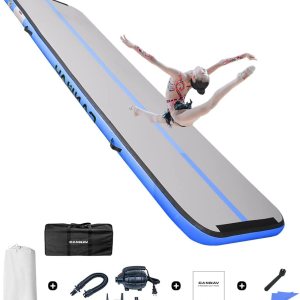 CANWAY Air Tumble Track – Colchoneta inflable de gimnasia de 10, 13, 16, 20 pies, con bomba de aire eléctrica para el hogar, al aire libre, CANWAY Air Tumble Track – Colchoneta inflable de gimnasia de 10, 13, 16, 20 pies, con bomba de aire eléctrica para el hogar, al aire libre,