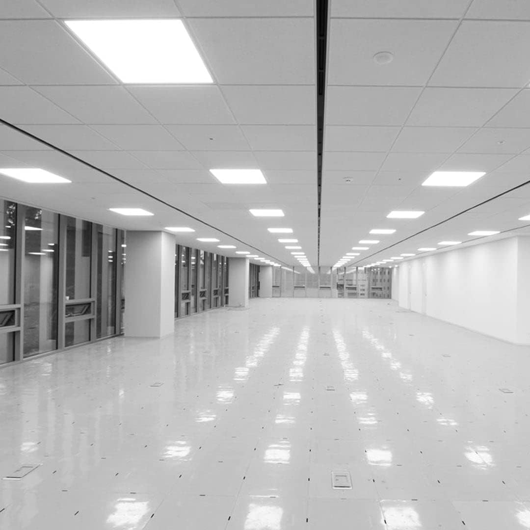 LEDMyplace – Panel de luz LED 2 x 4 con 2 unidades, 72 W, 4000 K, lámpara LED de techo caído con 9000 lm, retroiluminación plana, regulable,