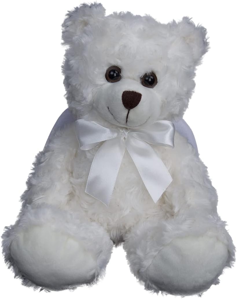 Plushland Oso de peluche color crema de peluche  Ángel – Oso de peluche para niños y adultos 11 pulgadas