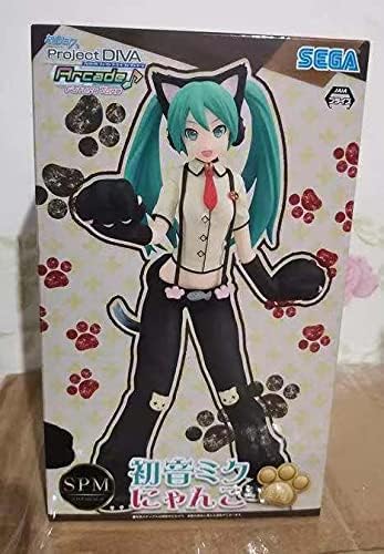 Sega Project Diva Arcade Future Tone Hatsune Miku Figura de acción superprémium Nyanko, 9″