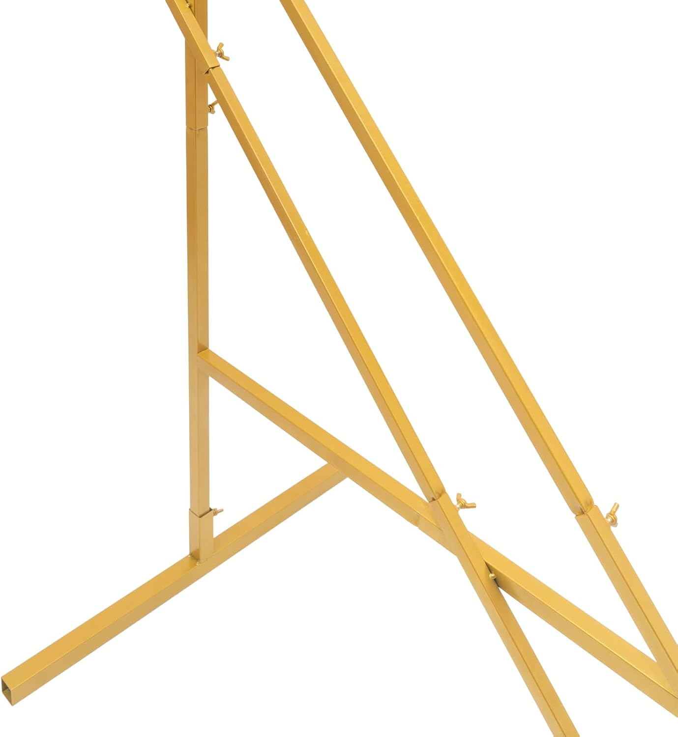 Soporte de arco de metal grande de 6.8 pies para ceremonia de boda, arco geométrico de boda, marco de soporte de flores con base resistente, fácil