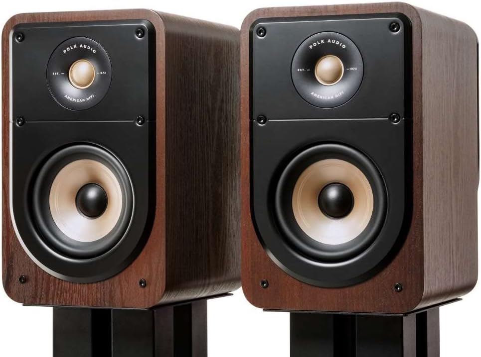 Polk Signature Elite ES15 – Altavoz de estantería, audio de alta resolución, compatible cDolby Atmos y DTSX, tweeter de 1 pulg y woofer de 5.25