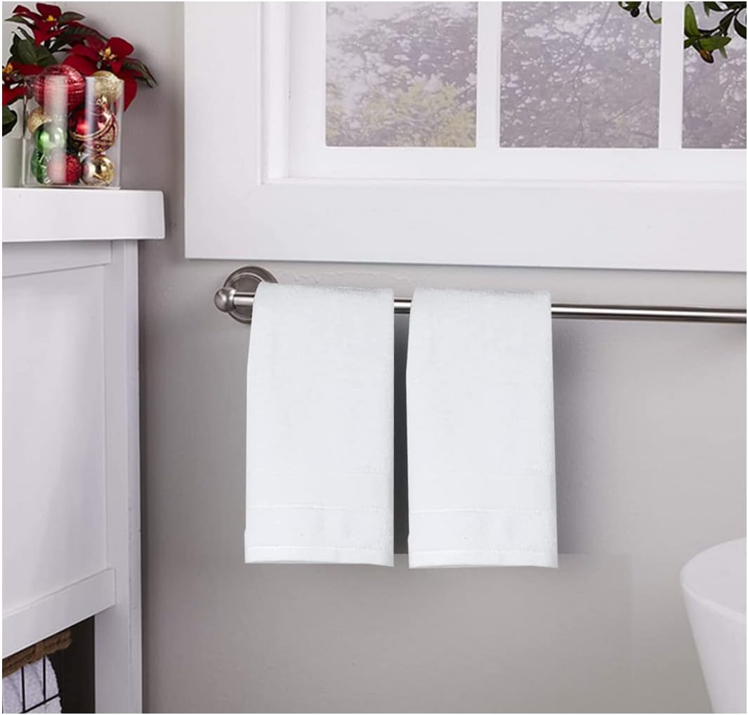 RUIBOLU Juego de 2 toallas de mano para baño, 100% algodón, ultra suaves, altamente absorbentes, tamaño 14 x 30 pulgadas, toallas de mano para baño,