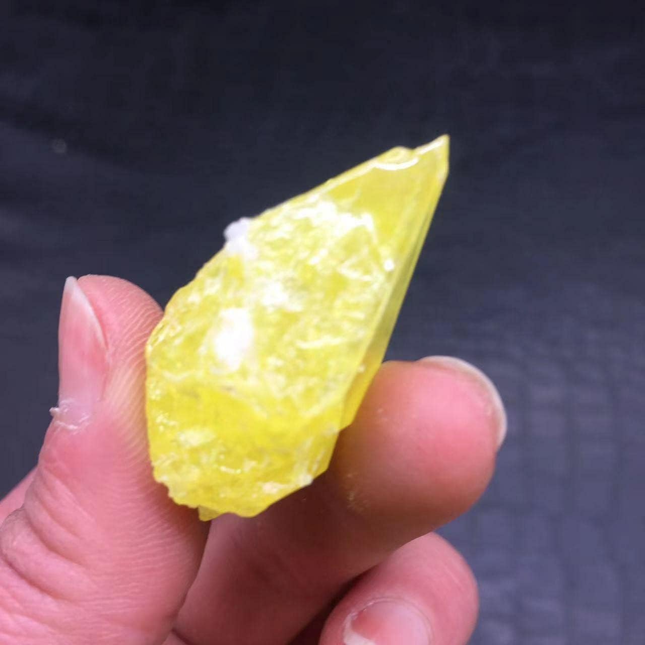 Espécimen de racimo de cristal de cuarzo azufre natural de azufre Reiki 1pc