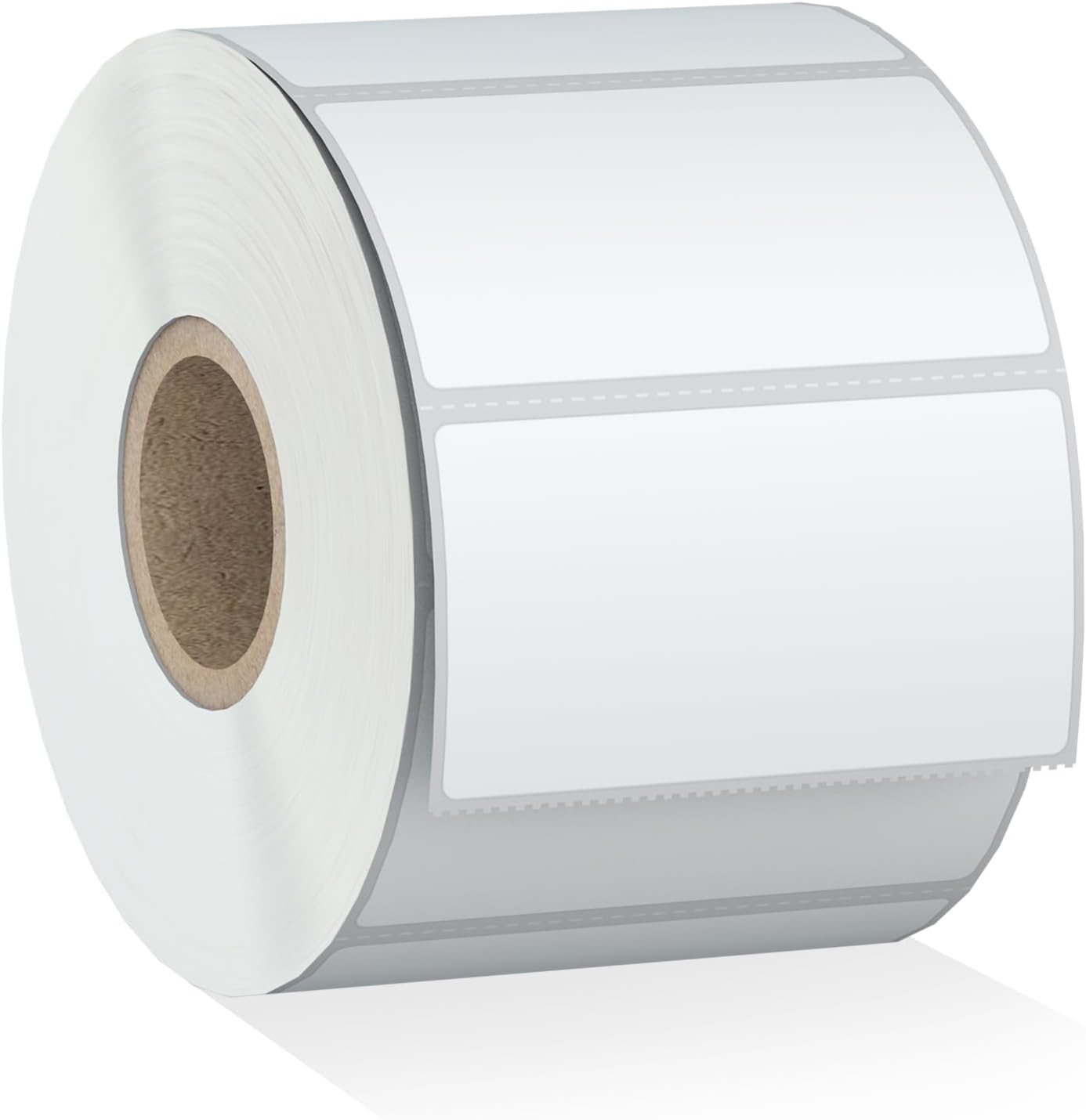 2.25×1.25 1000 etiquetas rectangulares blancas directas térmicas adhesivas en rollo compatible con cebra, rollo, MUNBYN, etiquetas térmicas directas