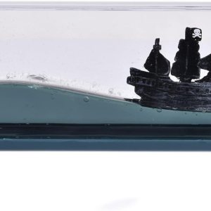 ZUREGO Botella fluida de deriva de barco de crucero, 12 piezas de barco acrílico insundable en caja, juguetes modelo de crucero Titanic, adorno ZUREGO Botella fluida de deriva de barco de crucero, 12 piezas de barco acrílico insundable en caja, juguetes modelo de crucero Titanic, adorno