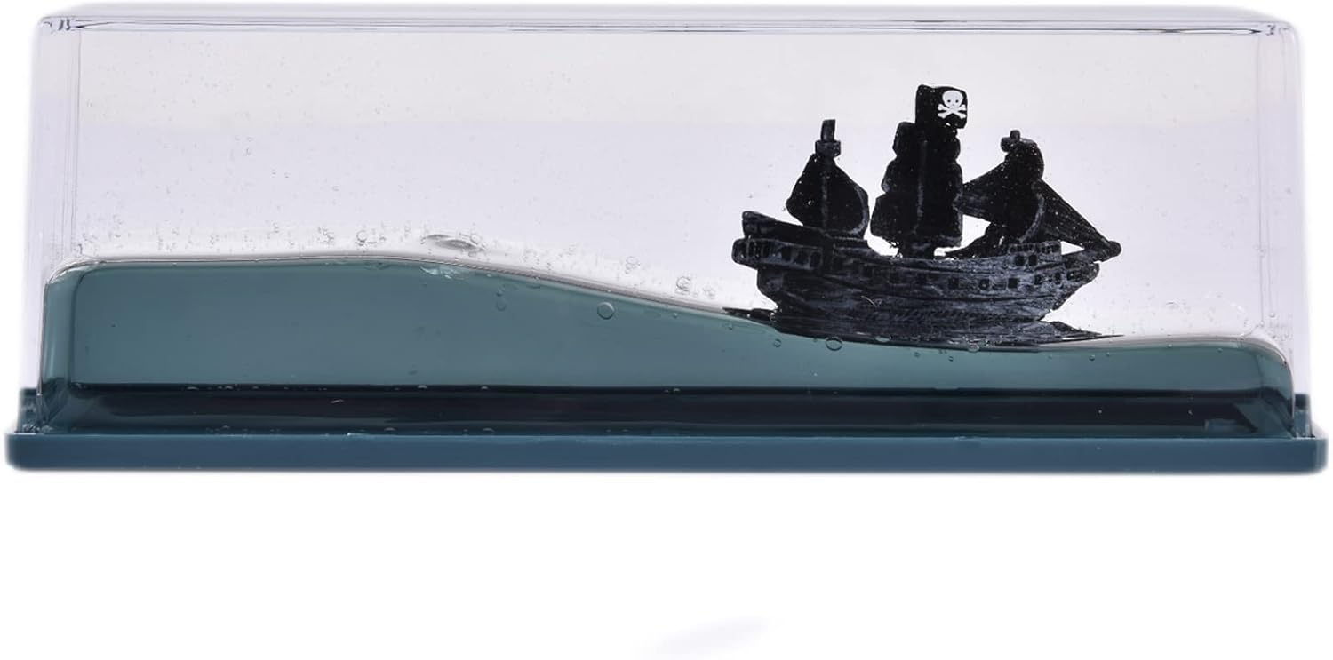 ZUREGO Botella fluida de deriva de barco de crucero, 12 piezas de barco acrílico insundable en caja, juguetes modelo de crucero Titanic, adorno