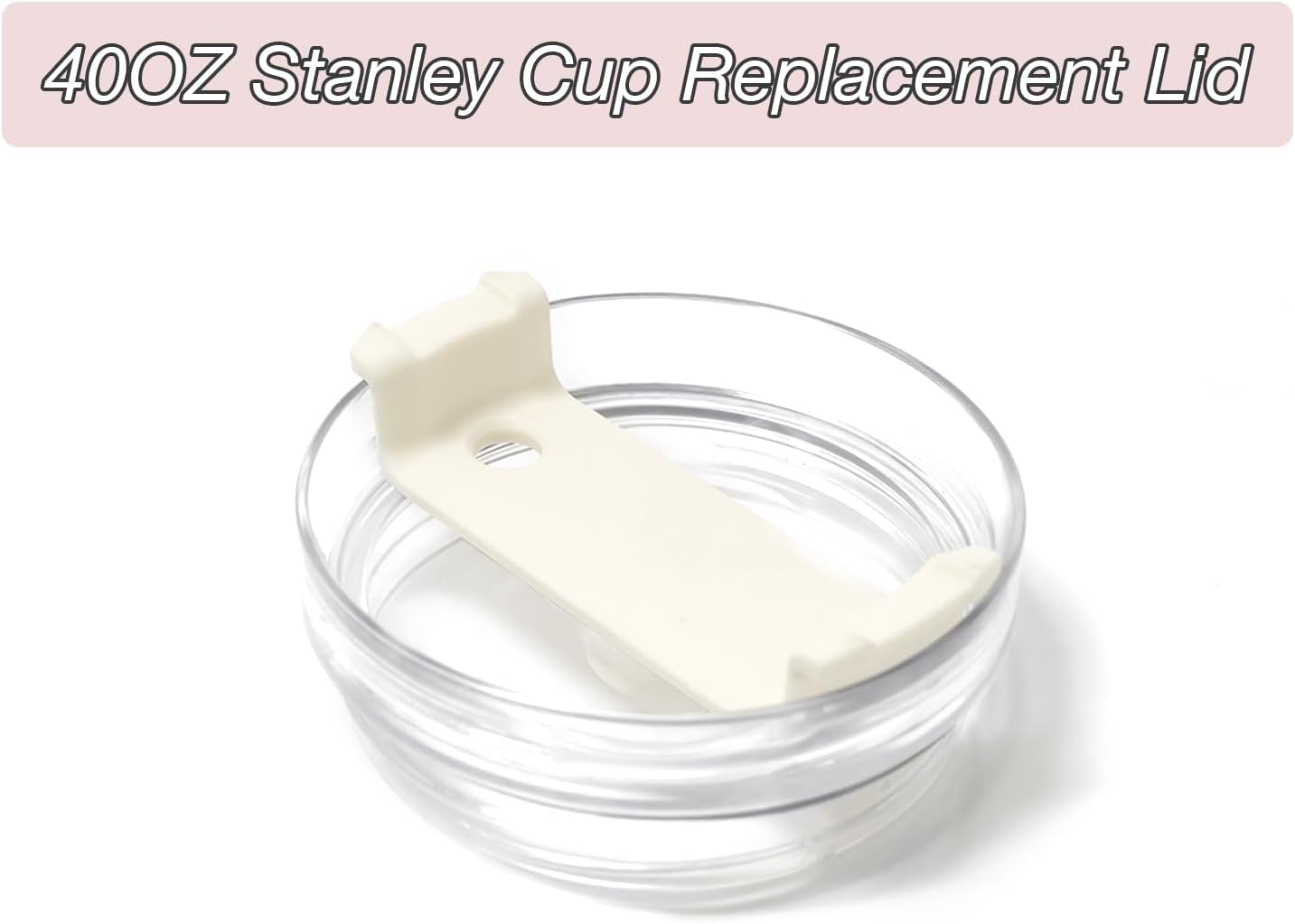 Tapa de vaso de 40 onzas compatible con Stanley, a prueba de derrames, resistente a salpicaduras, apta para Stanley y más tazas de café, paquete de