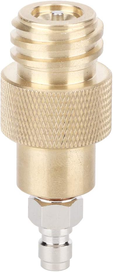 AYNEFY Adaptador de agua, TR21-4 Adaptador de latón de rosca macho Convertidor de botella de gas de agua Adaptador de cilindro de CO2 Piezas de