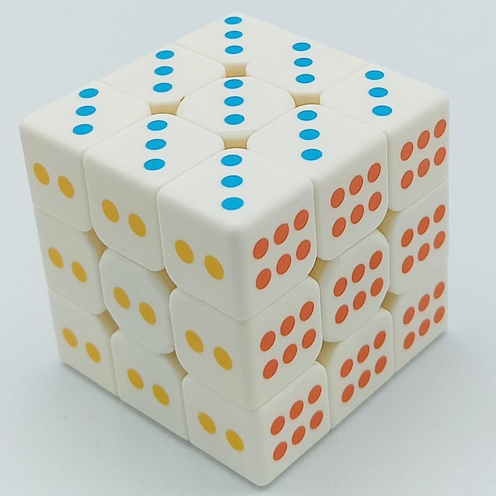 AMGRBCUBO Speed Cube 3×3 Dados Forma Cubo Mágico Puzzle IQ Juego Puzzles 2.205 in