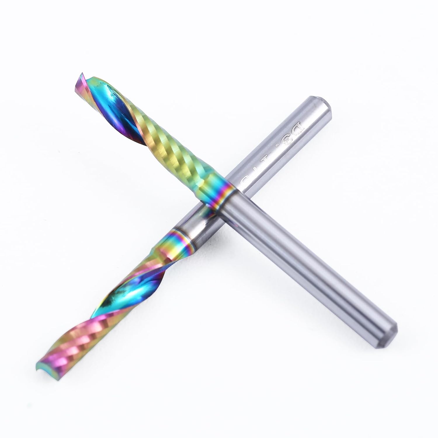 ISB – Juego de fresas de punta plana, brocas de punta nano de 18 pulgadas con revestimiento DLC (Ta-C), cortador de brocas CNC para aluminio, acero,