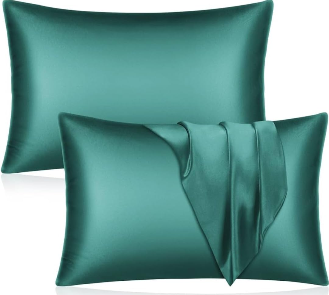 Luxury Handmade Satin Pillowcase (Turquoise)