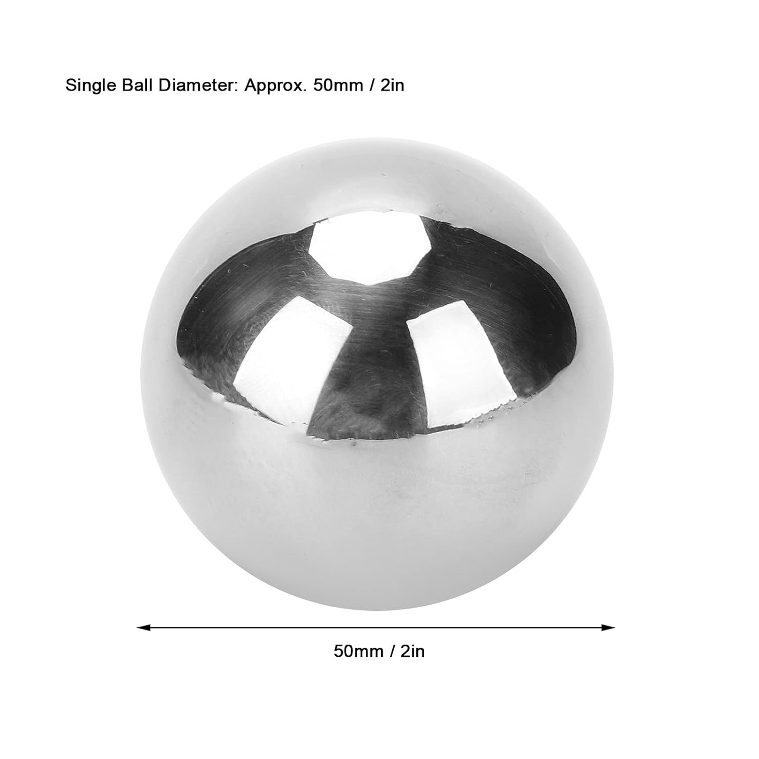 Bola de acero de mano, 2 bolas de acero de mano, bolas de baoding de acero inoxidable, bolas de meditación, utilizadas para recuperación de función
