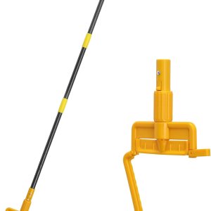 Mango de trapeador comercial resistente, palo de trapeador comercial de metal de 60 pulgadas, soporte de repuesto para cabezal de trapeador de Mango de trapeador comercial resistente, palo de trapeador comercial de metal de 60 pulgadas, soporte de repuesto para cabezal de trapeador de