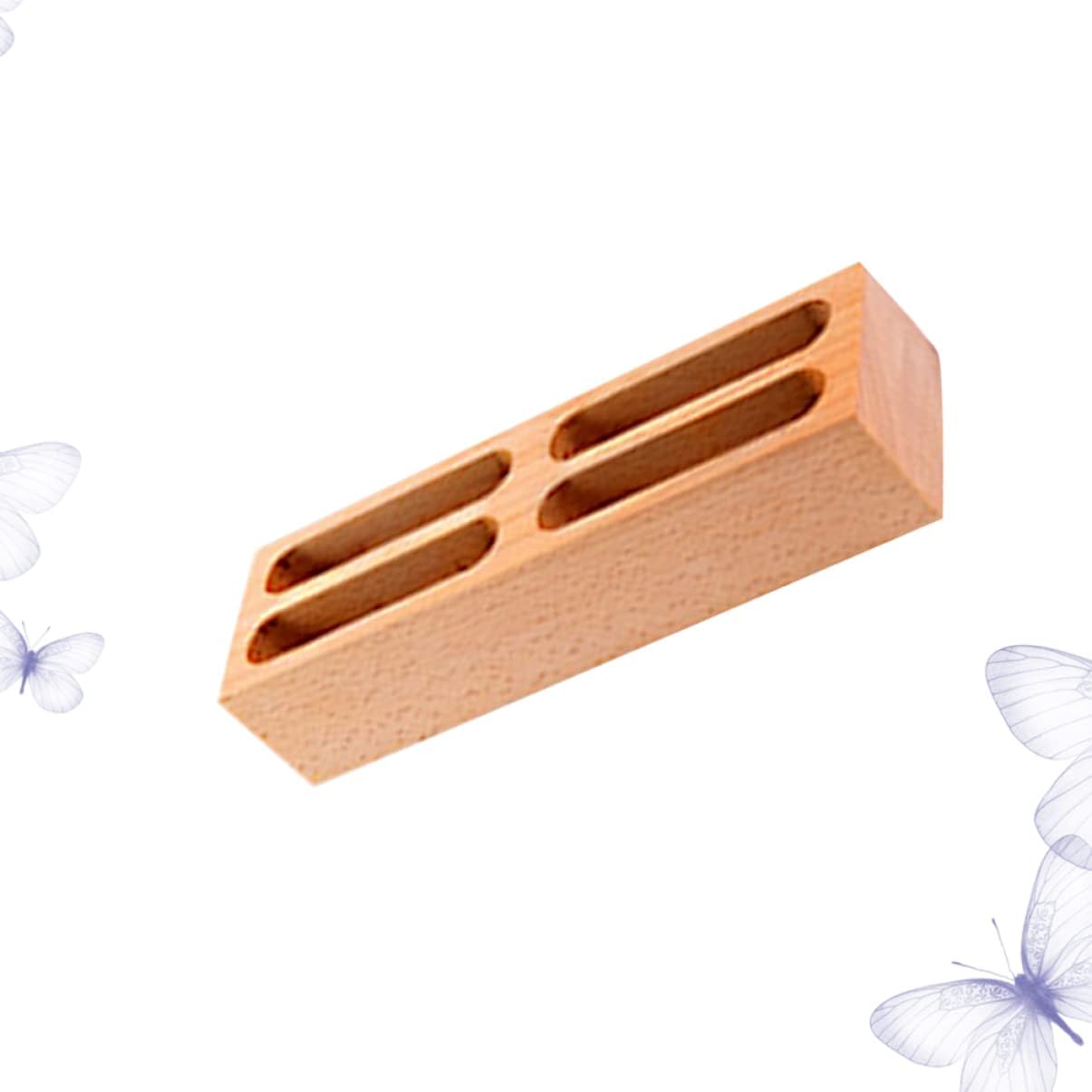 Tarjetero para caja de escritorio, 4 estuches organizadores, mesas de escritorio, soporte de negocios, tarjetas de madera, pantalla de madera,