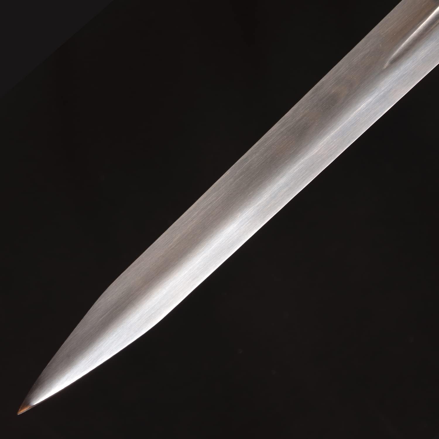 Espada TW de acero al carbono de metal real, juego de cosplay Prop Espada de plata de Geralt, espada de lobo blanco, espada medieval occidental,