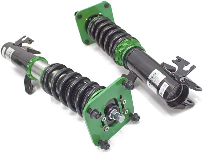 R9-HS2-105 compatible con Mazda Protege (BJ) 1999-03 Hyper-Street II Kit de coilover con ajuste de fuerza de amortiguación de 32 vías por Rev9,