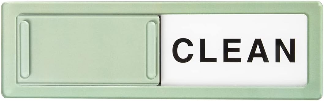 CONMOTO Imán para lavavajillas con texto en inglés “Clean Dirty”, imán de limpieza sucia para lavavajillas, letrero de imanes fuertes que no se