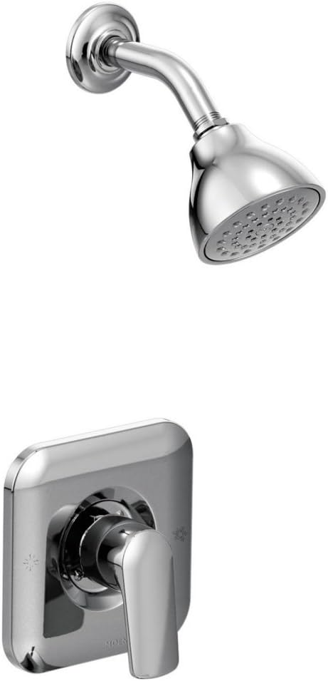 Moen T2812EP Rizon Eco-Performance Posi-Temp – Moldura de ducha, requiere válvula, caudal de 1.75 GPM, cromado