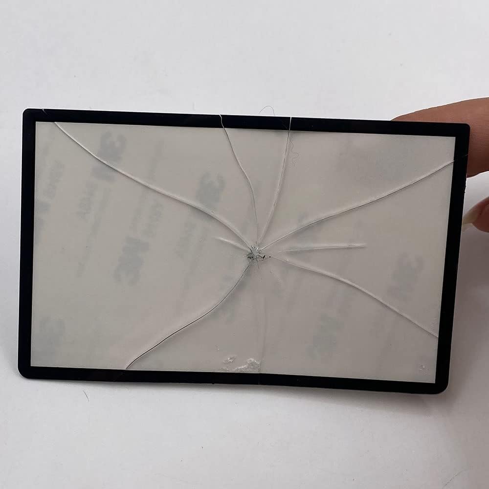 Cubierta de lente de pantalla de cristal para espejo 3DS XL LL3DS XL nuevo 3DS LL repuesto con cinta adhesiva (gris)