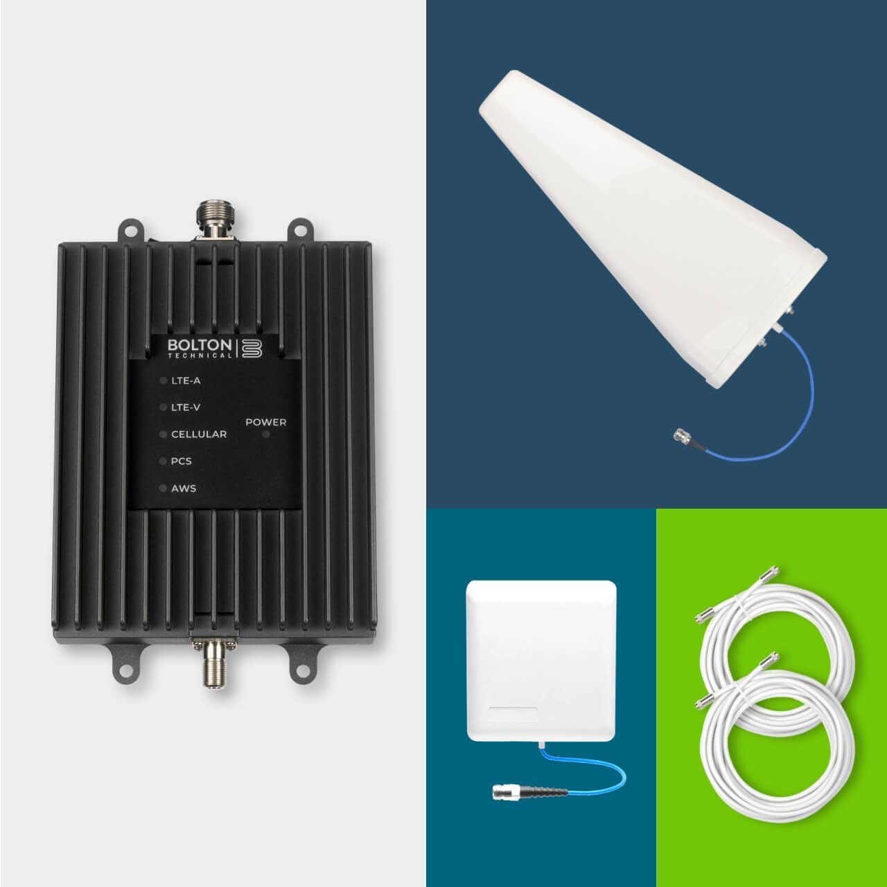 Victory  Amplificador de señal de teléfono celular para el hogar y la oficina  4,000 pies cuadrados  5G4G LTE  72dB de ganancia  AT&T, Verizon,
