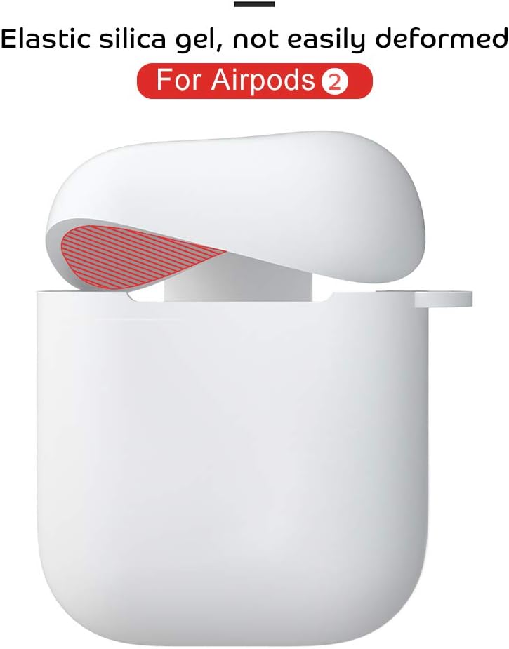 Funda protectora para Airpods 2, funda protectora de silicona suave para Airpods, funda protectora de silicona para auriculares, a prueba de golpes,